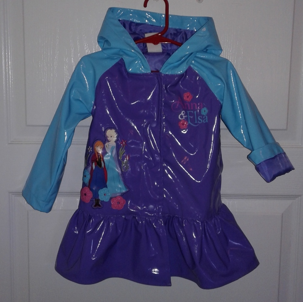 Girls Raincoat 2 T Disney Frozen Ana Elsa